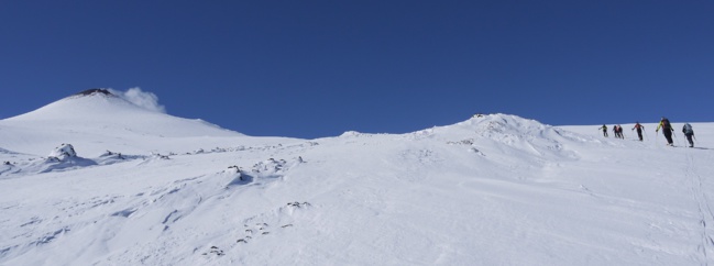 Versant nord de l'Etna, en route vers le sommet