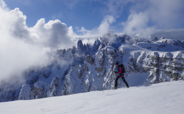 Raid à ski dans les Dolomites